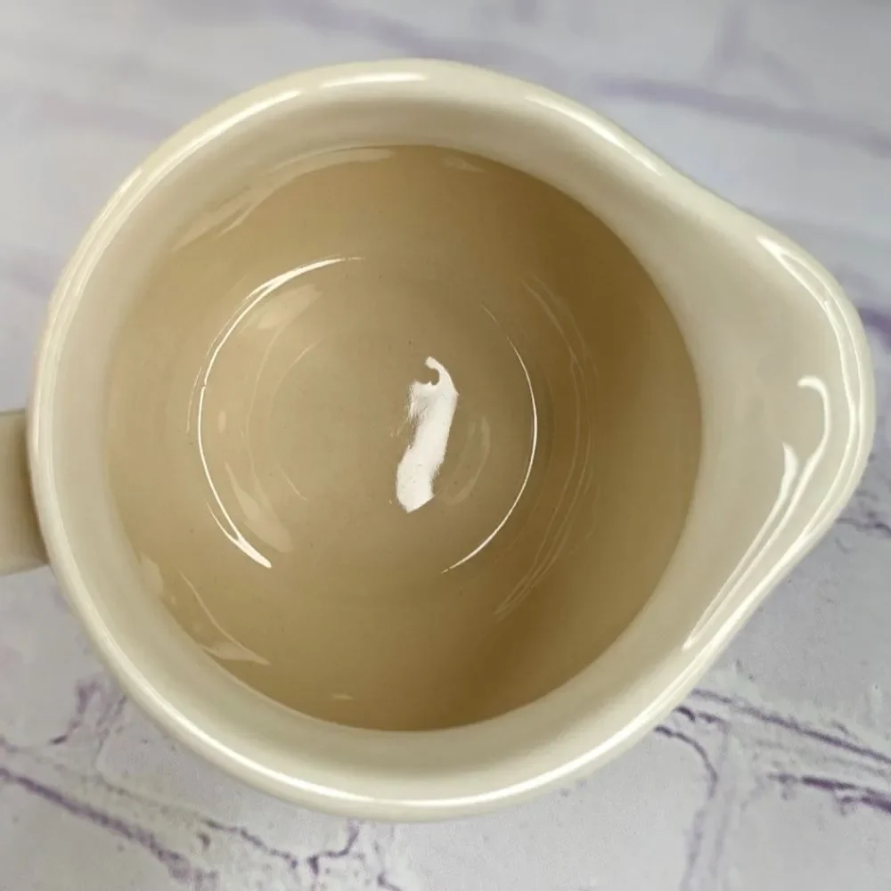 Rae Dunn CREAM Ceramic Creamer Pitcher with Handle
